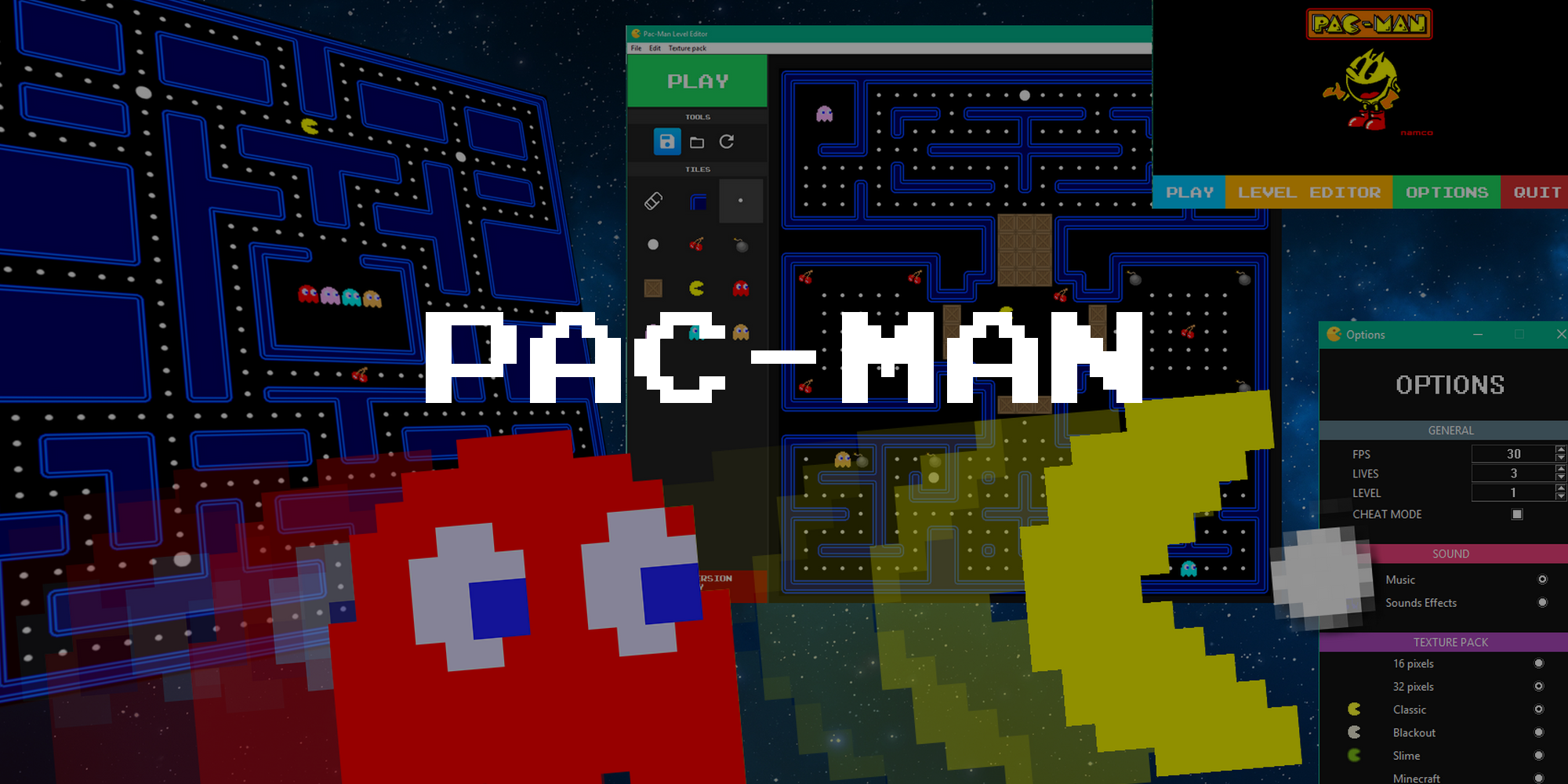[School project] Pacman + Level Editor