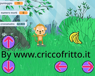 la scimmietta che mangia le banane