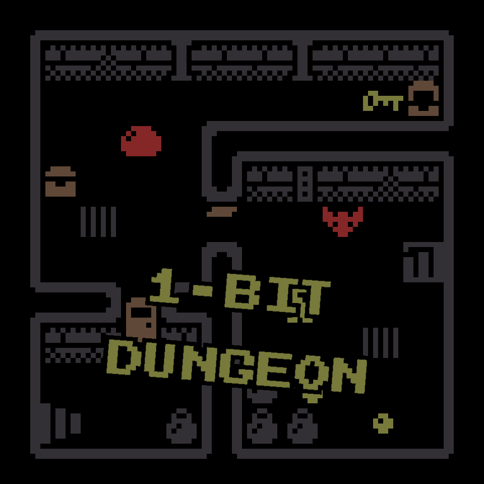 Graveyard Asset Update - 8x8 1-bit dungeon asset pack by QwaukStak