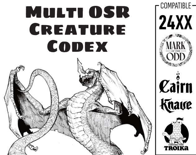 Revision underway - Multi OSR Creature Codex by Deep Light Games