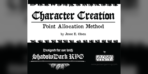 Cover image for Character Creation: Point Allocation Method (for ShadowDark)