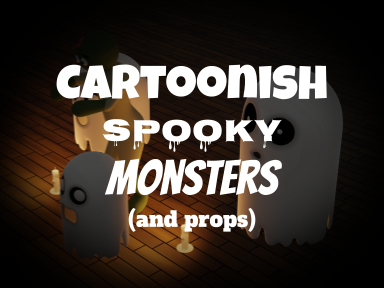 Cartoonish Spooky Monsters
