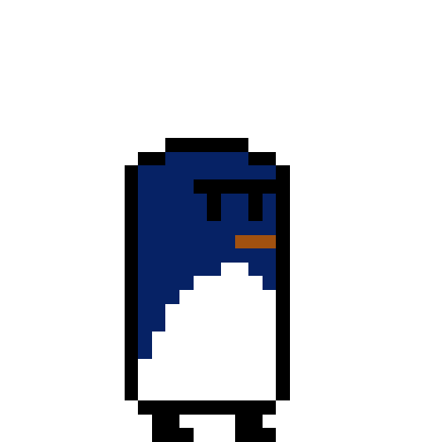 Penguins of different colours