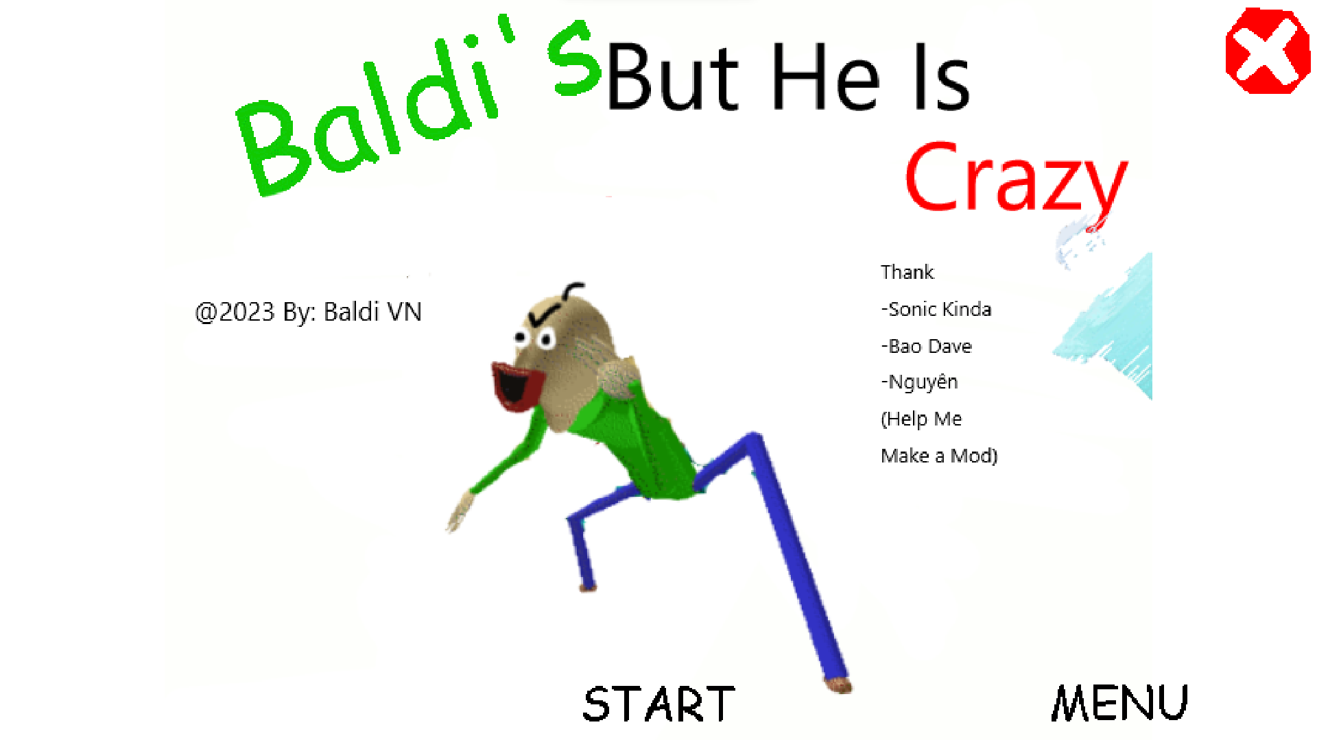 Baldi But He Is Crazy by Baldi's Basics Official VN