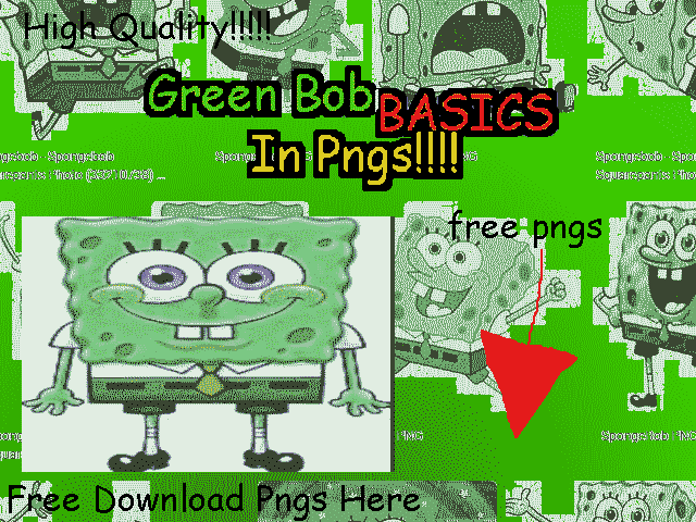 Green Bob Basics In Pngs by azure