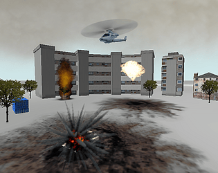 Helicopter/Car Game (4MB RAM) - test scene