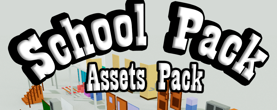 Assets Pack :  School Theme Voxel