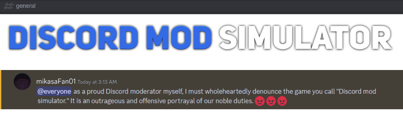 Discord Mod Simulator