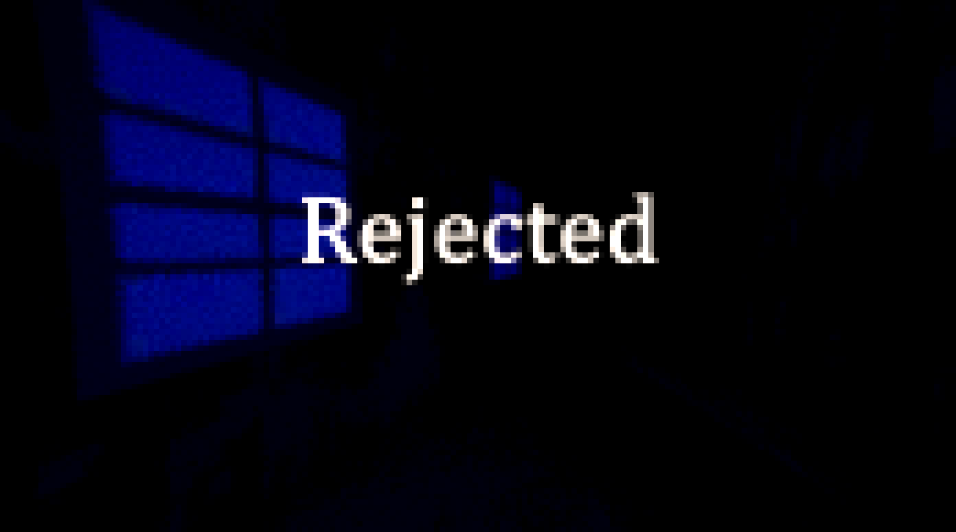 Rejected cover