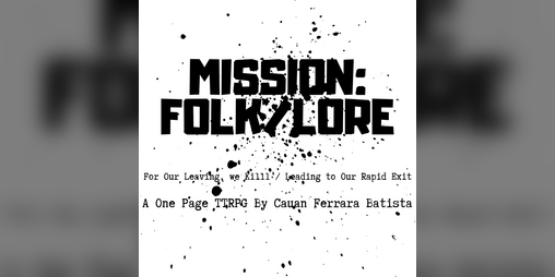 Cover image for Mission: FOLK/LORE