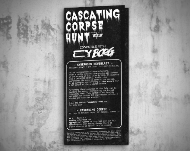 Cover image for CY_BORG - Cascading Corpse Hunt