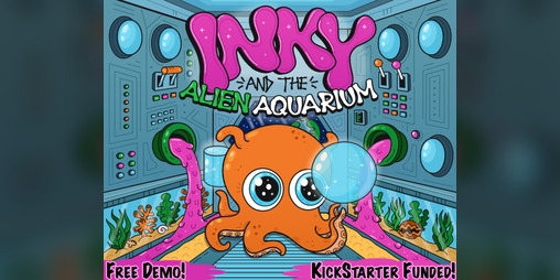 Cover image for Inky and the Alien Aquarium