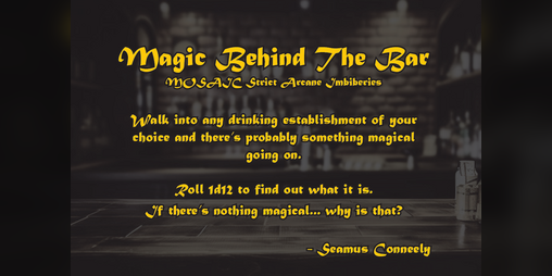 Cover image for Magic Behind The Bar