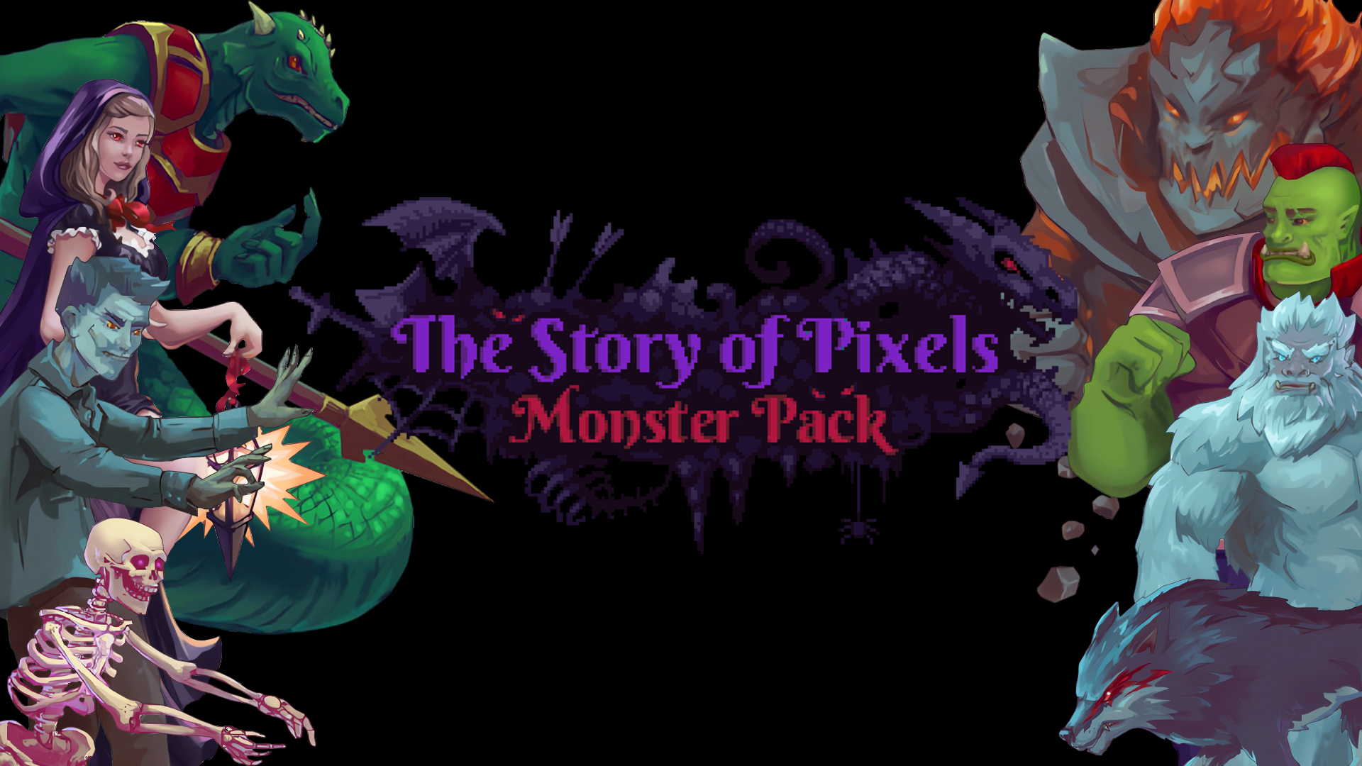The Story of Pixels: Monster Pack RPG Asset