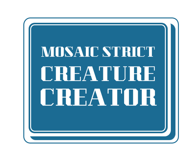 Cover image for MOSAIC Creature Creature