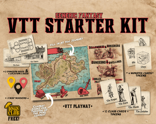 FREE VTT STARTER KIT: GENERIC FANTASY   - Everything you need to start a custom TTRPG campaign, for free! 