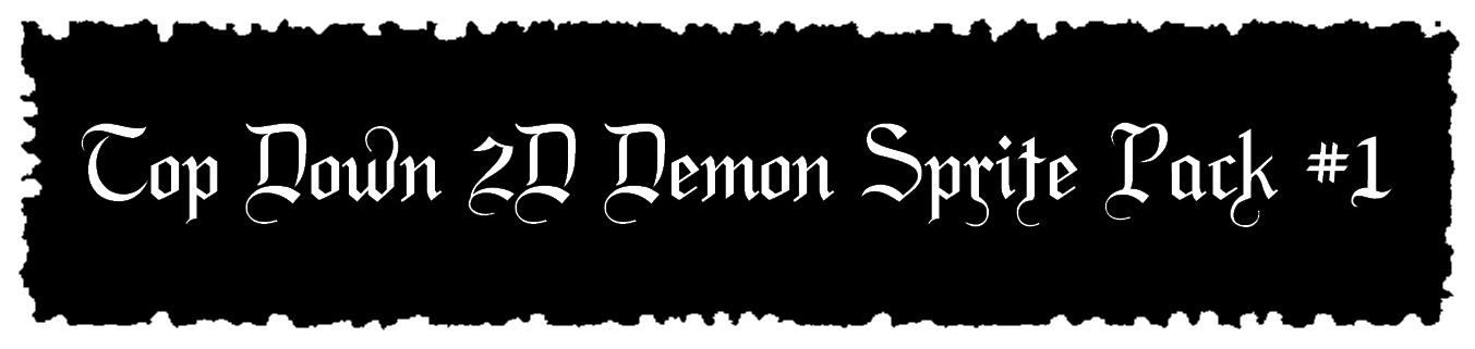 Top Down 2D Demon Sprite Pack #1