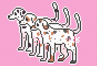2D Dalmation Sprite by girlypixels
