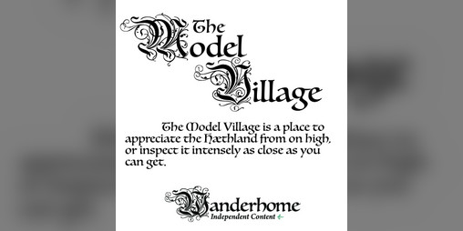 Cover image for The Model Village - a nature for Wanderhome
