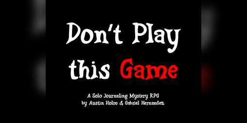 Cover image for Don't Play This Game