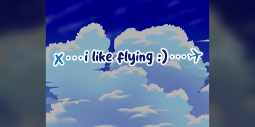 Cover image for i like flying :)