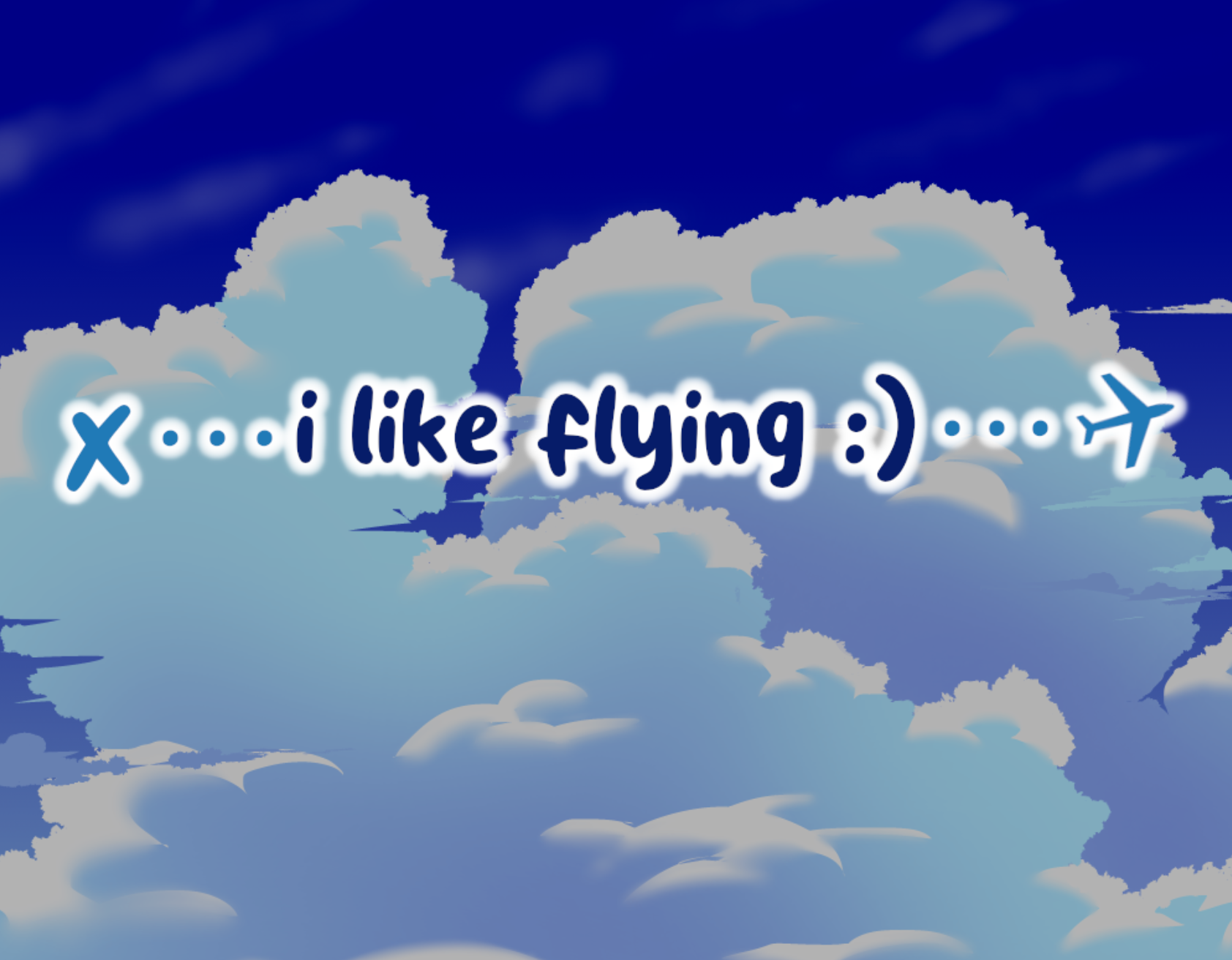 Cover image for i like flying :)