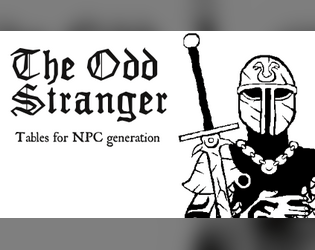 The Odd Stranger (a NPC generator for MÖRK BORG)   - The Odd Stranger 
