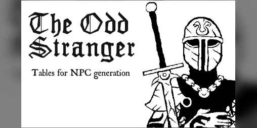 Cover image for The Odd Stranger (a NPC generator for MÖRK BORG)