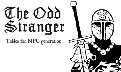 The Odd Stranger (a NPC generator for MÖRK BORG)