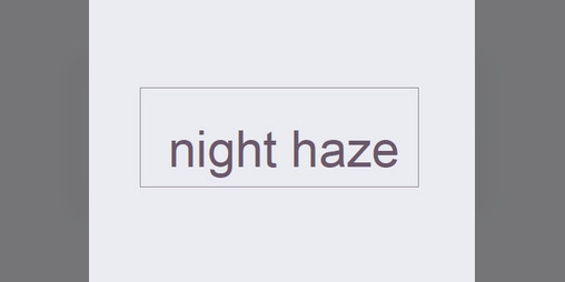 Cover image for night haze