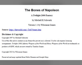 The Bones of Napoleon  