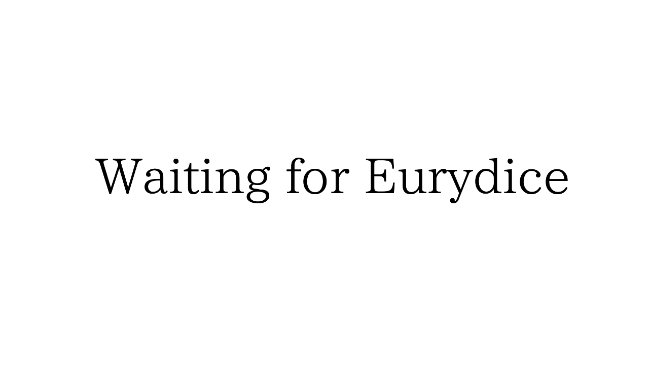 Waiting for Eurydice
