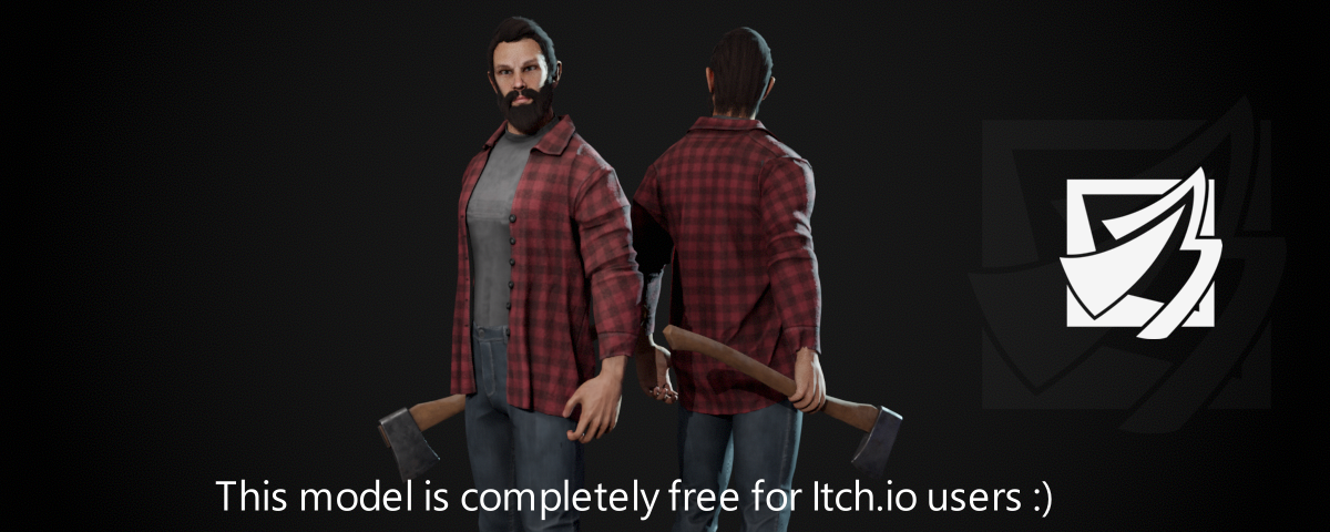 Game-Ready Realistic Lumberjack Character