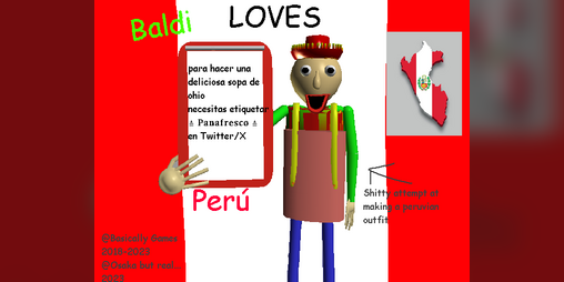 Cover image for Baldi LOVES Peru!!