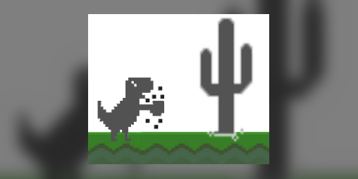 Dino chrome - dinosaur game - no wifi dino - cactus dinochrome - google  chrome - pixel