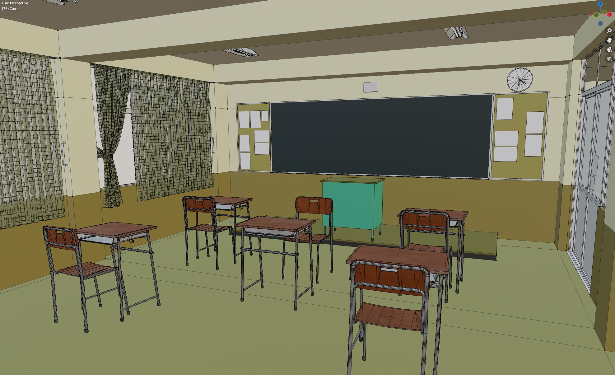 Anime Classroom, Blender only