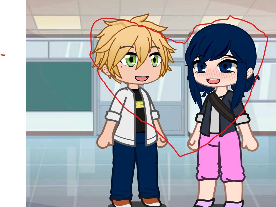 Ladybug & Chat Noir designs in Gacha Club & Gacha Life 2