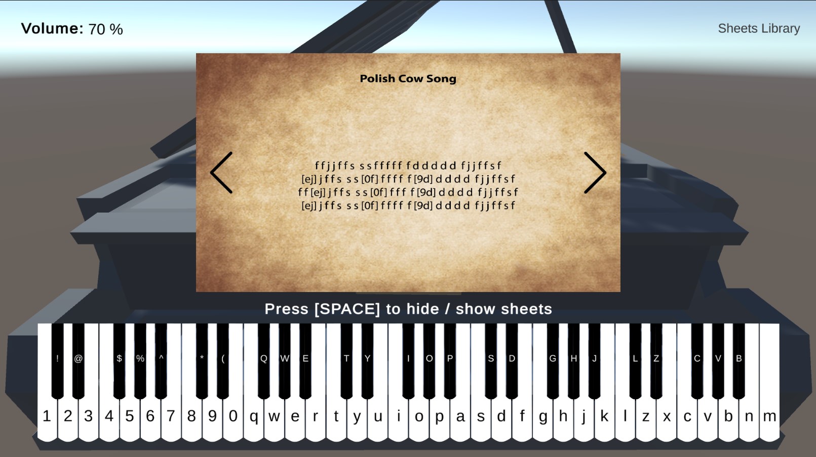 Playable Piano in Unity [Package] by Dupas Louis