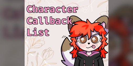 Cover image for Ren'Py Character Callback List