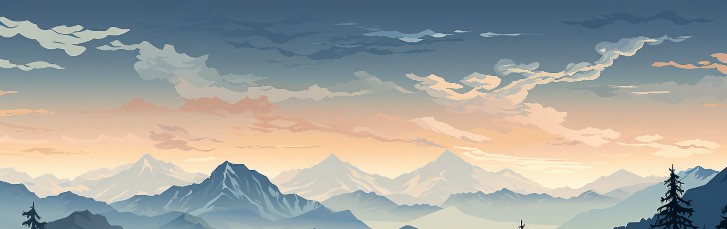 Mountains - Smooth Art Style Backgrounds