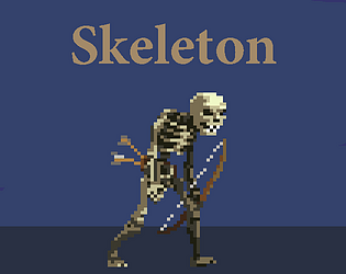 Pixilart - skeleton 32x32 by RadenPagam