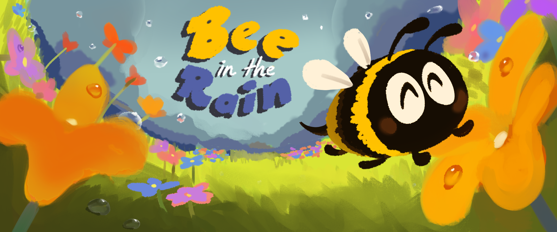 Bee in the Rain