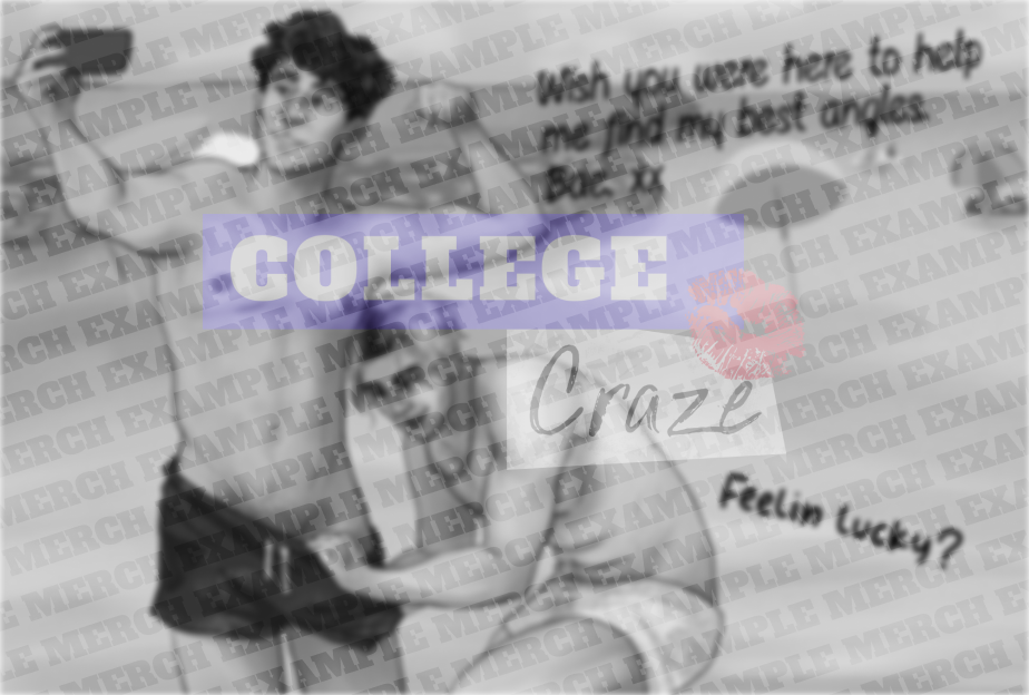 College Craze august postcard