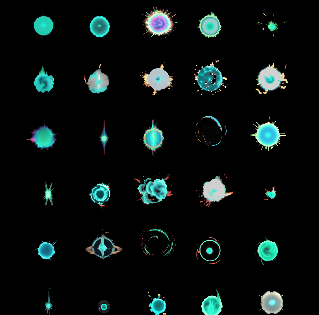 Sprite Sheet VFX Library By Tools And Projects