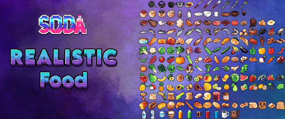 Realistic 32x32 Food Icon Pack