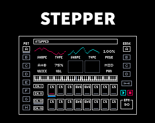 STEPPER: A 16-step sequencer for the Game Boy Advance [Free] [Rhythm]