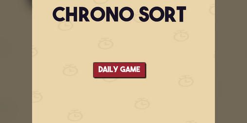 Cover image for Chronosort