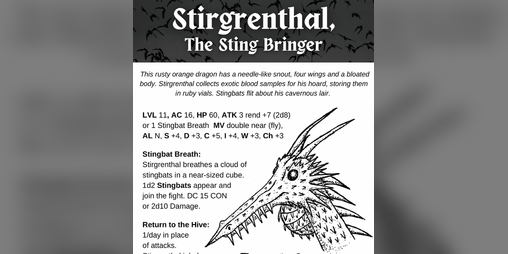 Cover image for Stirgrenthal, The Sting Bringer