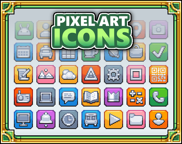 Pixel Art Generic Icons by Reff Pixels