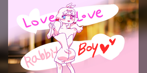 Cover image for Love Love Rabbit boy(Love Love 당신과 나의 토끼)(kor/eng)